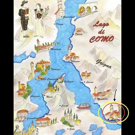 Casa vacanze Nonna Prassede Incantevole In Casa Indipendente .. Lecco